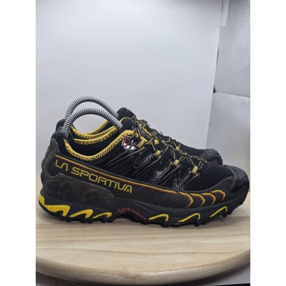 La Sportiva Ultra Raptor II Men 7.5 GORE-TEX Shoes Black Red Yellow Boots Hiking - Picture 3 of 9